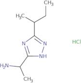 1-[5-(Butan-2-yl)-1H-1,2,4-triazol-3-yl]ethan-1-amine hydrochloride