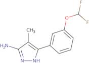 3-[3-(Difluoromethoxy)phenyl]-4-methyl-1H-pyrazol-5-amine