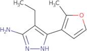 4-Ethyl-5-(2-methylfuran-3-yl)-1H-pyrazol-3-amine