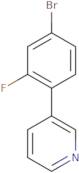 3-(4-Bromo-2-fluorophenyl)pyridine