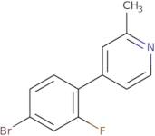 4-(4-Bromo-2-fluorophenyl)-2-methylpyridine