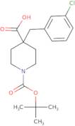 1-[(tert-Butoxy)carbonyl]-4-[(3-chlorophenyl)methyl]piperidine-4-carboxylic acid