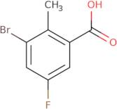 3-Bromo-5-fluoro-2-methylbenzoic acid