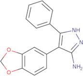 4-(2H-1,3-Benzodioxol-5-yl)-3-phenyl-1H-pyrazol-5-amine