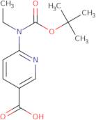 6-{[(tert-Butoxy)carbonyl](ethyl)amino}pyridine-3-carboxylic acid