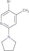 5-Bromo-4-methyl-2-(pyrrolidin-1-yl)pyridine