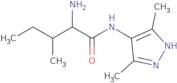 2-Amino-N-(3,5-dimethyl-1H-pyrazol-4-yl)-3-methylpentanamide