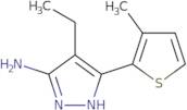 4-Ethyl-5-(3-methylthiophen-2-yl)-1H-pyrazol-3-amine