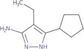 5-Cyclopentyl-4-ethyl-1H-pyrazol-3-amine