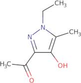 1-(1-Ethyl-4-hydroxy-5-methyl-1H-pyrazol-3-yl)ethan-1-one