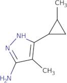 4-Methyl-5-(2-methylcyclopropyl)-1H-pyrazol-3-amine