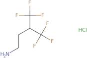 4,4,4-Trifluoro-3-(trifluoromethyl)butan-1-amine hydrochloride