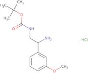 [2-Amino-2-(3-methoxy-phenyl)-ethyl]-carbamic acid tert-butyl ester hydrochloride