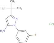 5-tert-Butyl-2-(3-fluoro-phenyl)-2H-pyrazol-3-ylamine hydrochloride