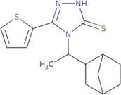 4-(1-{Bicyclo[2.2.1]heptan-2-yl}ethyl)-5-(thiophen-2-yl)-4H-1,2,4-triazole-3-thiol