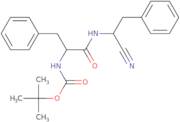 tert-Butyl (S)-1-((S)-1-cyano-2-phenylethylamino)- 1-oxo-3-phenylpropan-2-ylcarbamate