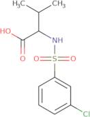 (2S)-2-(3-Chlorobenzenesulfonamido)-3-methylbutanoic acid