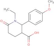 (2R,3R)-1-Ethyl-2-(4-methoxy-phenyl)-6-oxo-piperidine-3-carboxylic acid