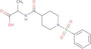 (2S)-2-{[1-(Benzenesulfonyl)piperidin-4-yl]formamido}propanoic acid