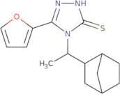 4-(1-{Bicyclo[2.2.1]heptan-2-yl}ethyl)-5-(furan-2-yl)-4H-1,2,4-triazole-3-thiol