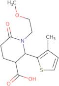 (2R,3R)-1-(2-Methoxyethyl)-2-(3-methylthiophen-2-yl)-6-oxopiperidine-3-carboxylic acid