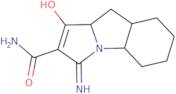 3-Hydroxy-1-imino-3a,4,4a,5,6,7,8,8a-octahydropyrrolo[1,2-a]indole-2-carboxamide