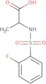 (2S)-2-(2-Fluorobenzenesulfonamido)propanoic acid