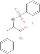 (2S)-2-(2-Fluorobenzenesulfonamido)-3-phenylpropanoic acid