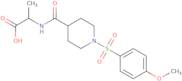 (2S)-2-{[1-(4-Methoxybenzenesulfonyl)piperidin-4-yl]formamido}propanoic acid