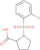 (2S)-1-(2-Fluorobenzenesulfonyl)pyrrolidine-2-carboxylic acid