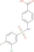 4-(3-Chloro-4-fluorobenzenesulfonamido)benzoic acid