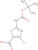 2-Amino-4-chloro-1,3-thiazole-5-carboxylic acid, 2-BOC protected