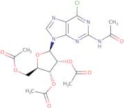 2-Acetamido-6-chloro-9-(2',3',5'-tri-O-acetyl-b-D-ribofuranosyl)purine