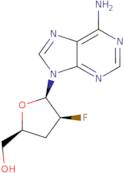 6-Amino-9-(2',3'-dideoxy-2'-fluoro-β-D-arabinofuranosyl)purine