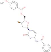 5'-O-p-Anisoyl-N4-benzoyl-3'-fluoro-2',3'-dideoxycytidine