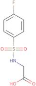 2-{[(4-Fluorophenyl)sulphonyl]amino}acetic acid