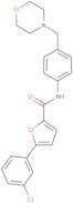 5-(3-Chlorophenyl)-N-[4-morpholin-4-ymethyl)phenyl]furan-2-carboxamide