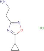 2-(5-Cyclopropyl-1,2,4-oxadiazol-3-yl)ethan-1-amine hydrochloride