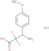 (S)-3-Amino-2,2-difluoro-3-(4-methoxyphenyl)propionic acid hydrochloride