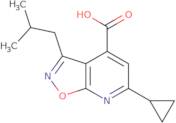 6-Cyclopropyl-3-isobutyl-isoxazolo[5,4-b]pyridine-4-carboxylic acid