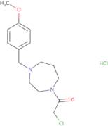 2-Chloro-1-{4-[(4-methoxyphenyl)methyl]-1,4-diazepan-1-yl}ethan-1-one hydrochloride