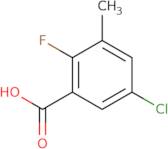 5-Chloro-2-fluoro-3-methylbenzoic acid