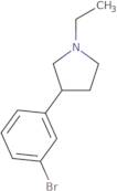 3-(3-Bromophenyl)-1-ethylpyrrolidine