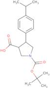 rac-(3R,4S)-1-[(tert-Butoxy)carbonyl]-4-[4-(propan-2-yl)phenyl]pyrrolidine-3-carboxylic acid