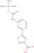 5-(3-(tert-Butoxycarbonylamino)phenyl)isoxazole-3-carboxylic acid