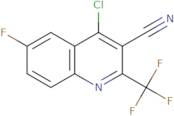 4-chloro-6-fluoro-2-(trifluoromethyl)quinoline-3-carbonitrile