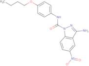 3-Amino-N-(4-butoxyphenyl)-5-nitro-1H-indazole-1-carboxamide