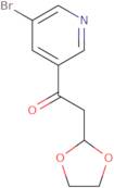1-(5-Bromo-pyridin-3-yl)-2-(1,3-dioxolan-2-yl)-ethanone