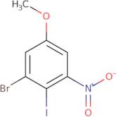 3-Bromo-2-iodo-5-methoxynitrobenzene