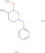 1-Benzyl-3-methoxy-piperidin-4-ylamine dihydrochloride